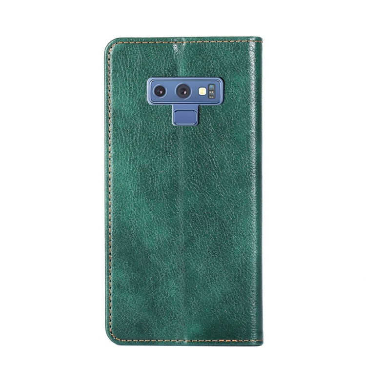 For Samsung Galaxy Note9 PU + TPU Gloss Oil Solid Color Magnetic Horizontal Flip Leather Case with Holder & Card Slot & Wallet