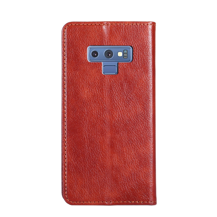 For Samsung Galaxy Note9 PU + TPU Gloss Oil Solid Color Magnetic Horizontal Flip Leather Case with Holder & Card Slot & Wallet
