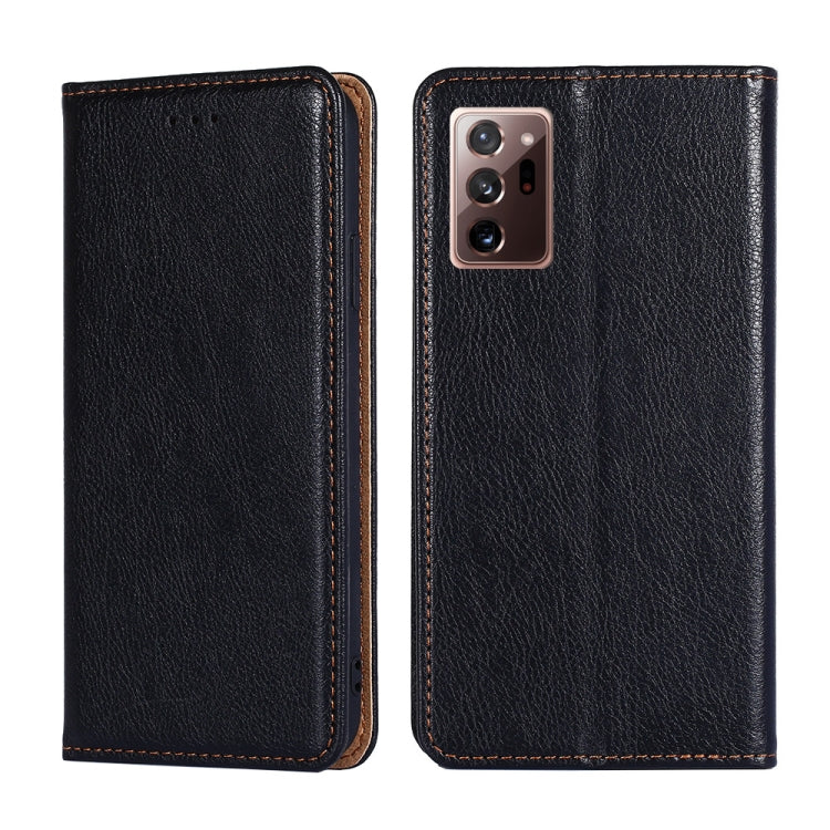 For Samsung Galaxy Note20 PU + TPU Gloss Oil Solid Color Magnetic Horizontal Flip Leather Case with Holder & Card Slot & Wallet