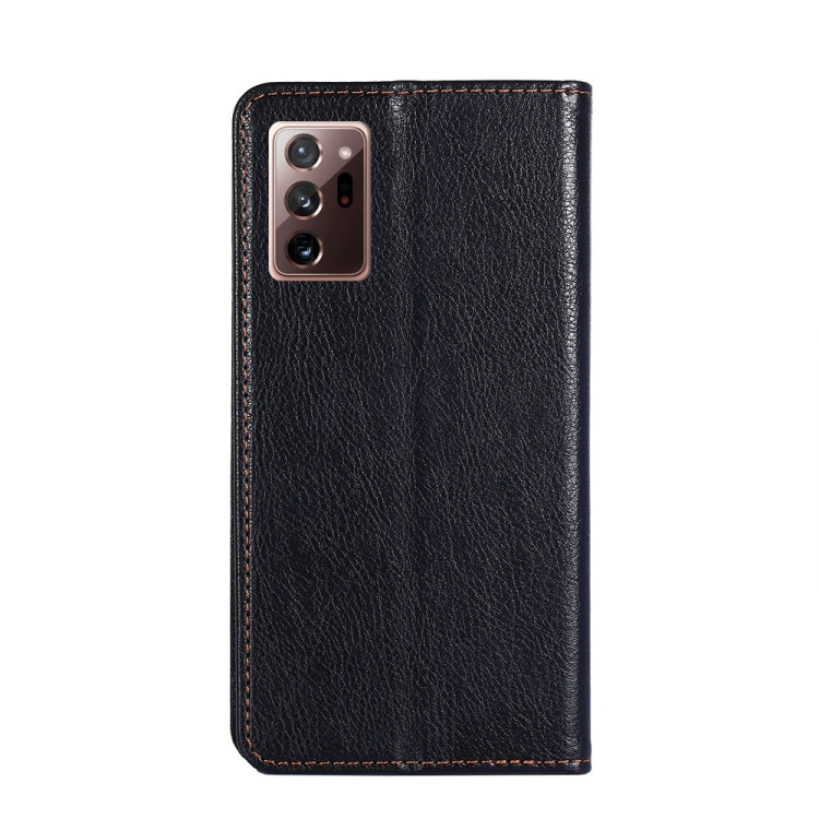 For Samsung Galaxy Note20 PU + TPU Gloss Oil Solid Color Magnetic Horizontal Flip Leather Case with Holder & Card Slot & Wallet