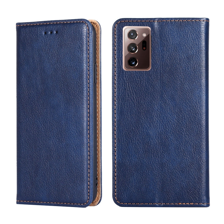 For Samsung Galaxy Note20 PU + TPU Gloss Oil Solid Color Magnetic Horizontal Flip Leather Case with Holder & Card Slot & Wallet