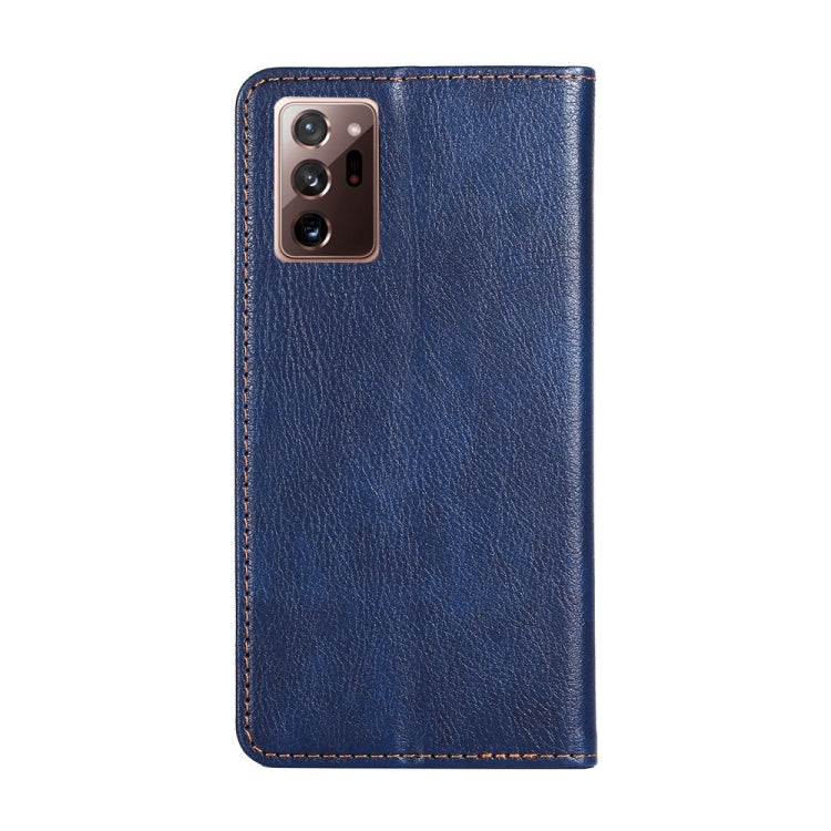 For Samsung Galaxy Note20 PU + TPU Gloss Oil Solid Color Magnetic Horizontal Flip Leather Case with Holder & Card Slot & Wallet