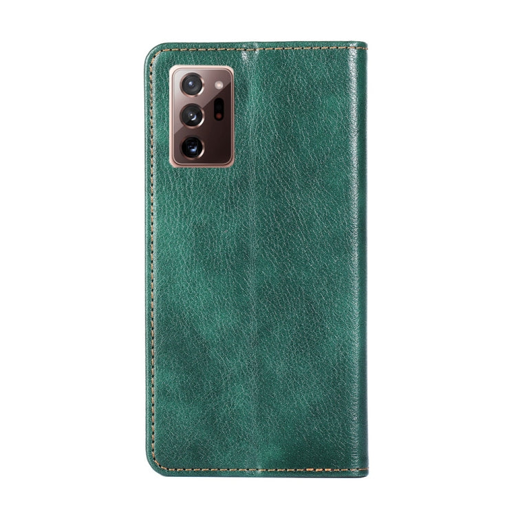 For Samsung Galaxy Note20 PU + TPU Gloss Oil Solid Color Magnetic Horizontal Flip Leather Case with Holder & Card Slot & Wallet