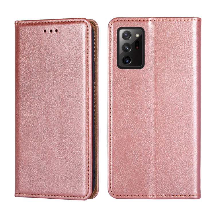 For Samsung Galaxy Note20 Ultra PU + TPU Gloss Oil Solid Color Magnetic Horizontal Flip Leather Case with Holder & Card Slot & Wallet