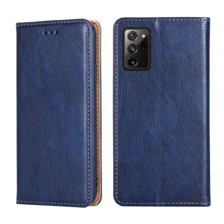 For Samsung Galaxy Note20 Ultra PU + TPU Gloss Oil Solid Color Magnetic Horizontal Flip Leather Case with Holder & Card Slot & Wallet