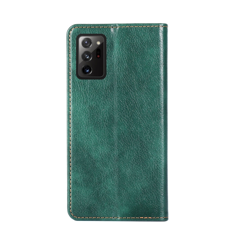 For Samsung Galaxy Note20 Ultra PU + TPU Gloss Oil Solid Color Magnetic Horizontal Flip Leather Case with Holder & Card Slot & Wallet