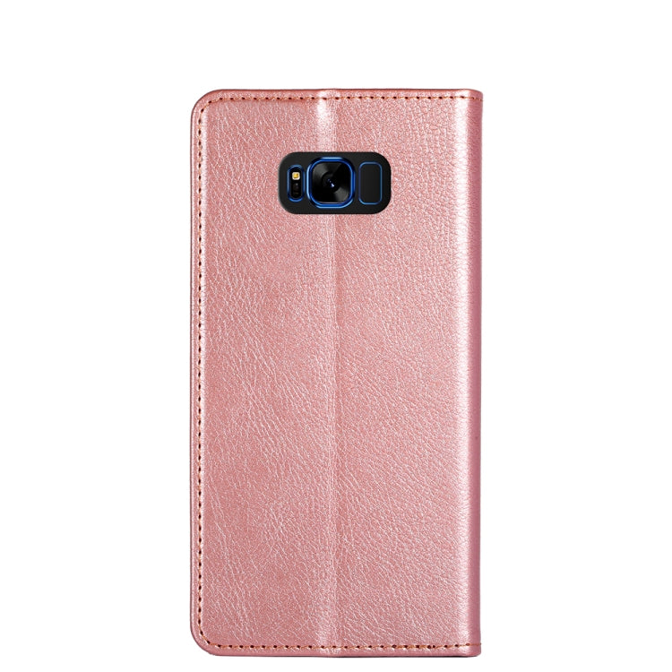 For Samsung Galaxy S8+ PU + TPU Gloss Oil Solid Color Magnetic Horizontal Flip Leather Case with Holder & Card Slot & Wallet