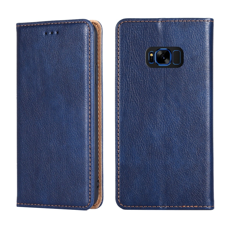 For Samsung Galaxy S8+ PU + TPU Gloss Oil Solid Color Magnetic Horizontal Flip Leather Case with Holder & Card Slot & Wallet