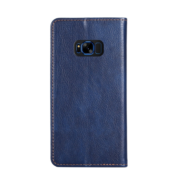 For Samsung Galaxy S8+ PU + TPU Gloss Oil Solid Color Magnetic Horizontal Flip Leather Case with Holder & Card Slot & Wallet
