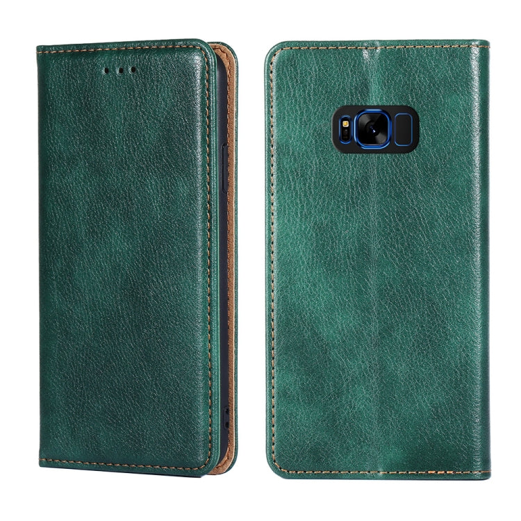 For Samsung Galaxy S8+ PU + TPU Gloss Oil Solid Color Magnetic Horizontal Flip Leather Case with Holder & Card Slot & Wallet