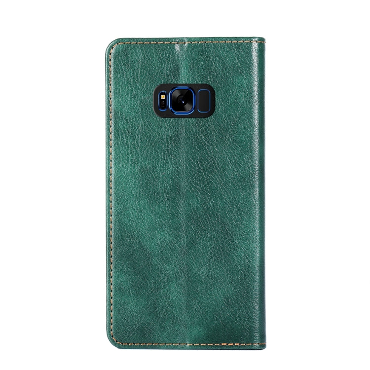 For Samsung Galaxy S8+ PU + TPU Gloss Oil Solid Color Magnetic Horizontal Flip Leather Case with Holder & Card Slot & Wallet