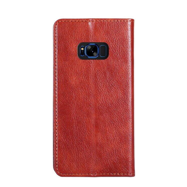 For Samsung Galaxy S8+ PU + TPU Gloss Oil Solid Color Magnetic Horizontal Flip Leather Case with Holder & Card Slot & Wallet