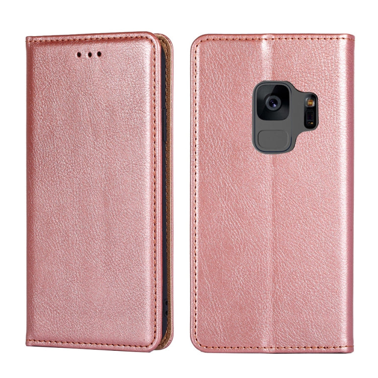 For Samsung Galaxy S9 PU + TPU Gloss Oil Solid Color Magnetic Horizontal Flip Leather Case with Holder & Card Slot & Wallet