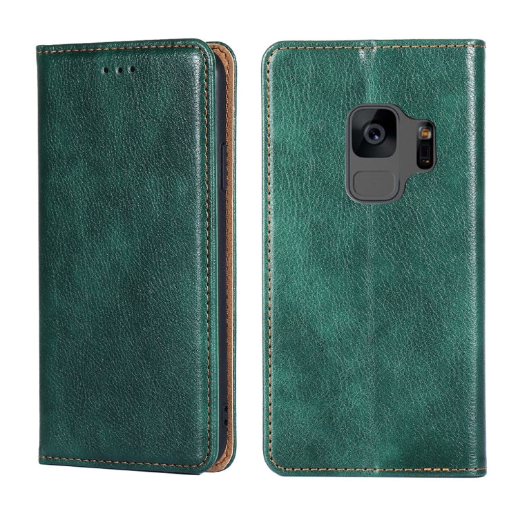 For Samsung Galaxy S9 PU + TPU Gloss Oil Solid Color Magnetic Horizontal Flip Leather Case with Holder & Card Slot & Wallet