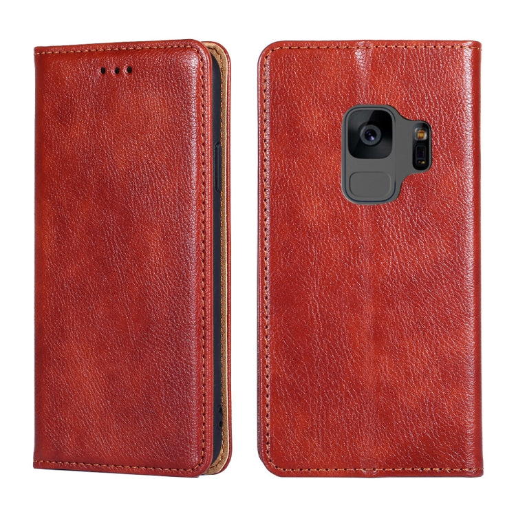 For Samsung Galaxy S9 PU + TPU Gloss Oil Solid Color Magnetic Horizontal Flip Leather Case with Holder & Card Slot & Wallet