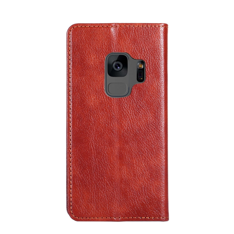 For Samsung Galaxy S9 PU + TPU Gloss Oil Solid Color Magnetic Horizontal Flip Leather Case with Holder & Card Slot & Wallet
