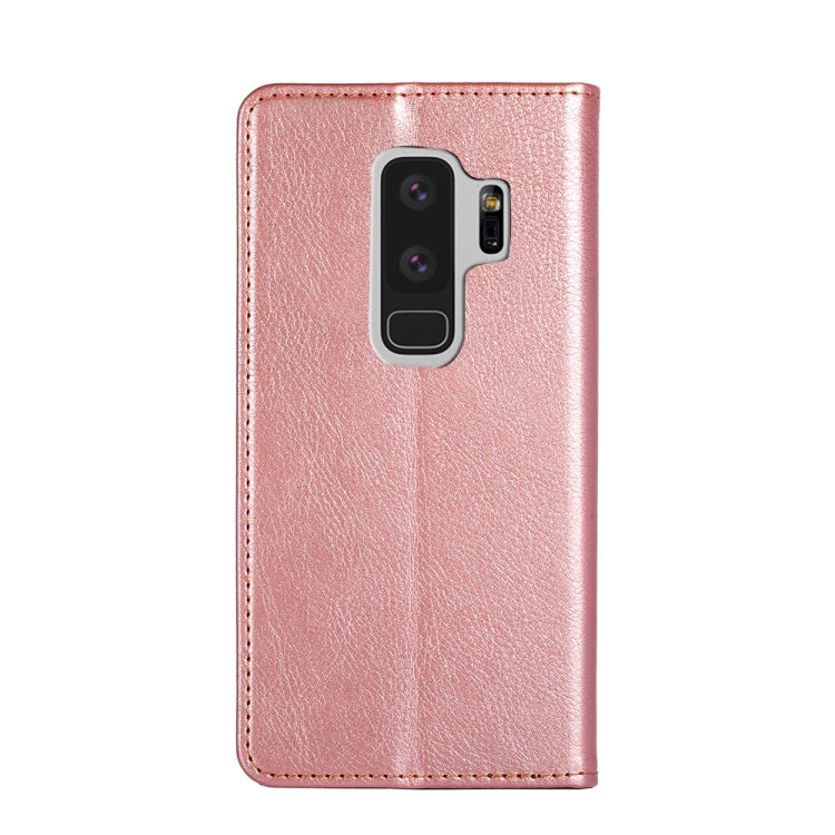For Samsung Galaxy S9+ PU + TPU Gloss Oil Solid Color Magnetic Horizontal Flip Leather Case with Holder & Card Slot & Wallet