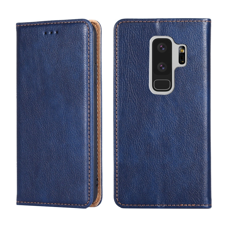 For Samsung Galaxy S9+ PU + TPU Gloss Oil Solid Color Magnetic Horizontal Flip Leather Case with Holder & Card Slot & Wallet