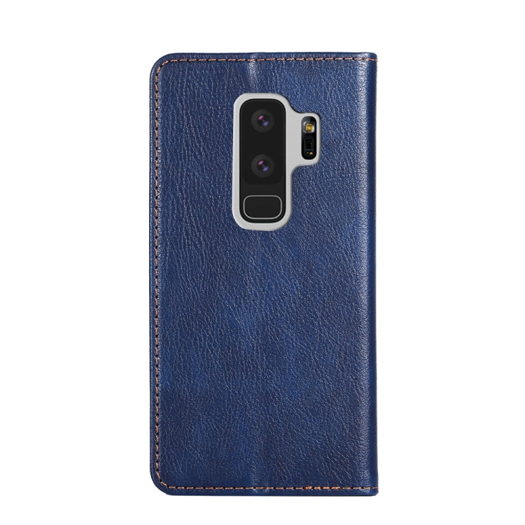 For Samsung Galaxy S9+ PU + TPU Gloss Oil Solid Color Magnetic Horizontal Flip Leather Case with Holder & Card Slot & Wallet