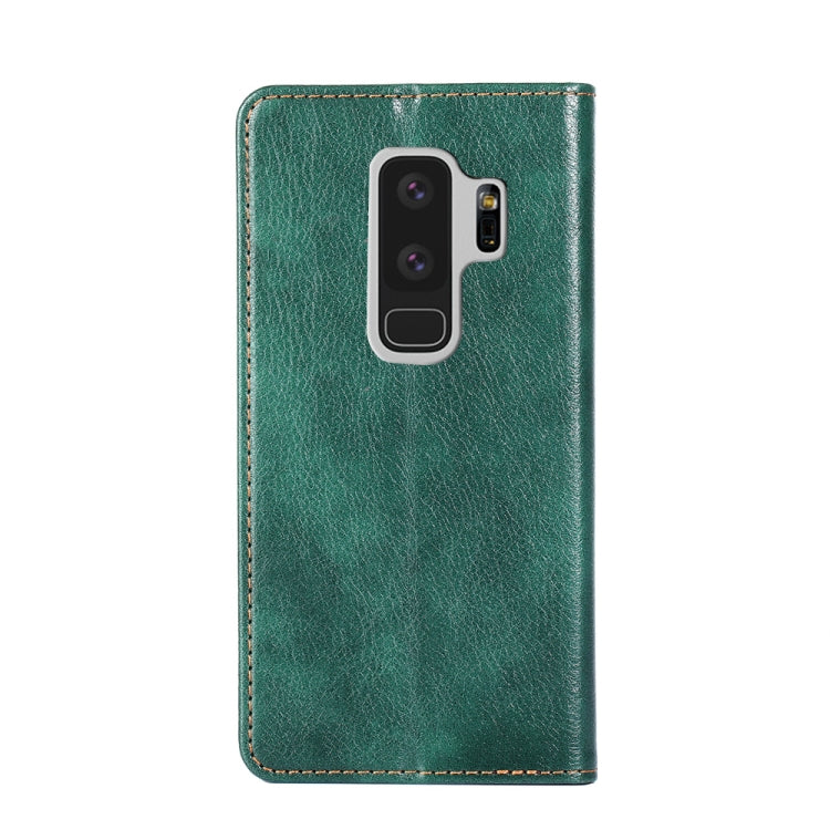 For Samsung Galaxy S9+ PU + TPU Gloss Oil Solid Color Magnetic Horizontal Flip Leather Case with Holder & Card Slot & Wallet