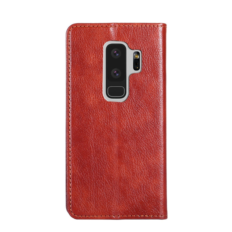 For Samsung Galaxy S9+ PU + TPU Gloss Oil Solid Color Magnetic Horizontal Flip Leather Case with Holder & Card Slot & Wallet