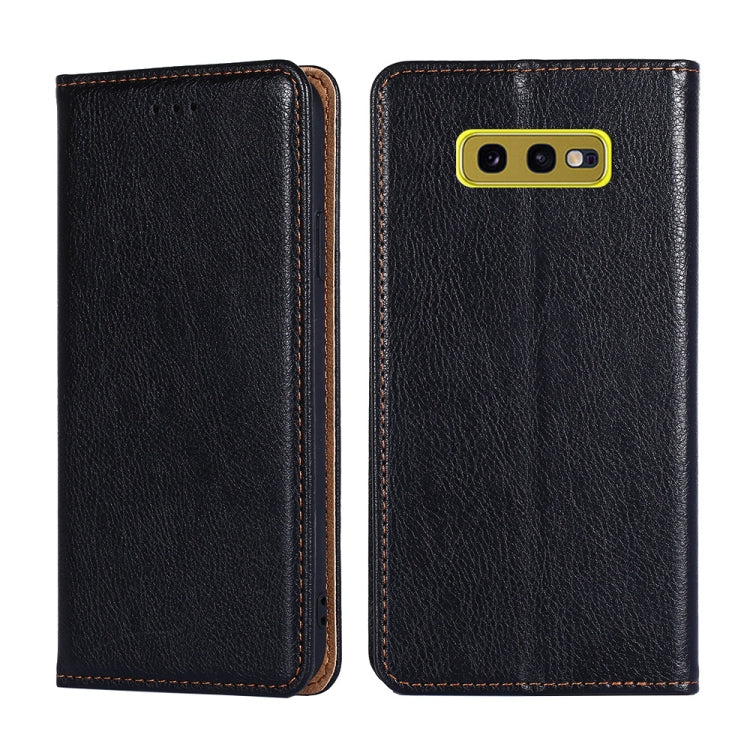 For Samsung Galaxy S10e PU + TPU Gloss Oil Solid Color Magnetic Horizontal Flip Leather Case with Holder & Card Slot & Wallet
