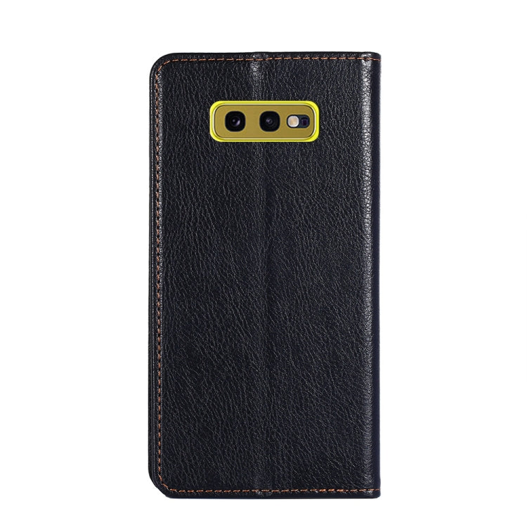 For Samsung Galaxy S10e PU + TPU Gloss Oil Solid Color Magnetic Horizontal Flip Leather Case with Holder & Card Slot & Wallet