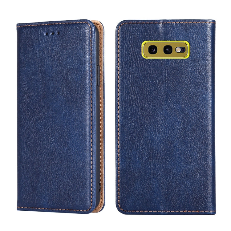 For Samsung Galaxy S10e PU + TPU Gloss Oil Solid Color Magnetic Horizontal Flip Leather Case with Holder & Card Slot & Wallet