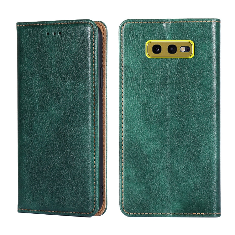 For Samsung Galaxy S10e PU + TPU Gloss Oil Solid Color Magnetic Horizontal Flip Leather Case with Holder & Card Slot & Wallet
