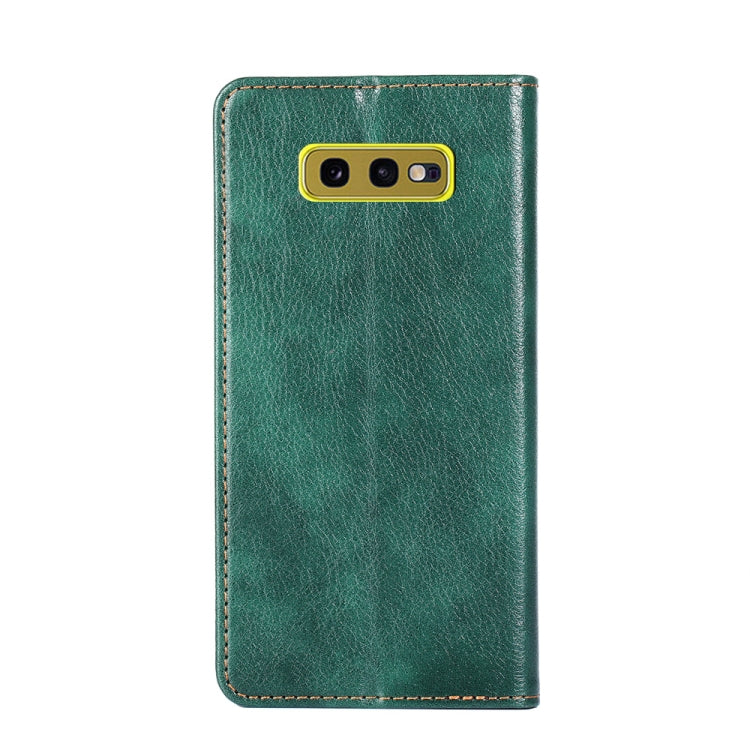 For Samsung Galaxy S10e PU + TPU Gloss Oil Solid Color Magnetic Horizontal Flip Leather Case with Holder & Card Slot & Wallet