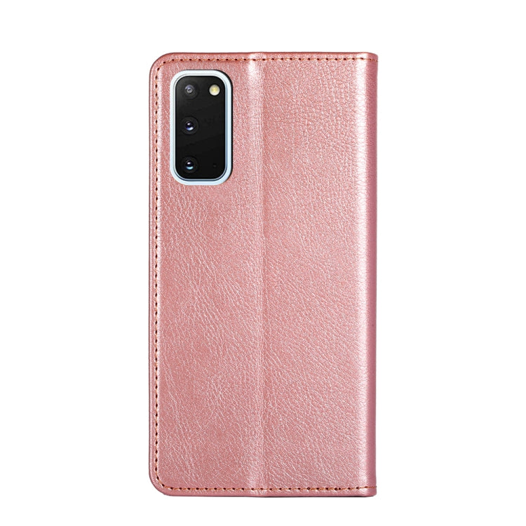 For Samsung Galaxy S20 PU + TPU Gloss Oil Solid Color Magnetic Horizontal Flip Leather Case with Holder & Card Slot & Wallet