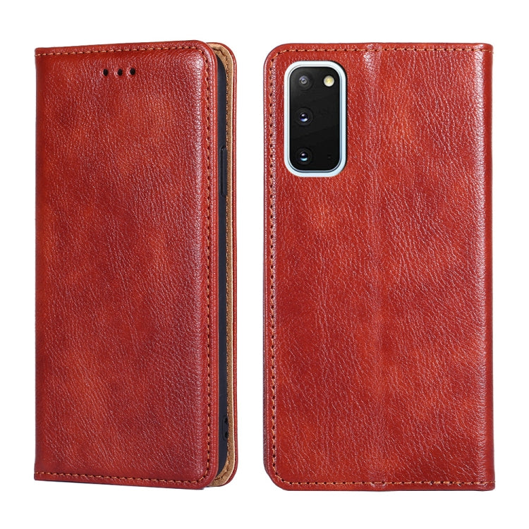For Samsung Galaxy S20 PU + TPU Gloss Oil Solid Color Magnetic Horizontal Flip Leather Case with Holder & Card Slot & Wallet