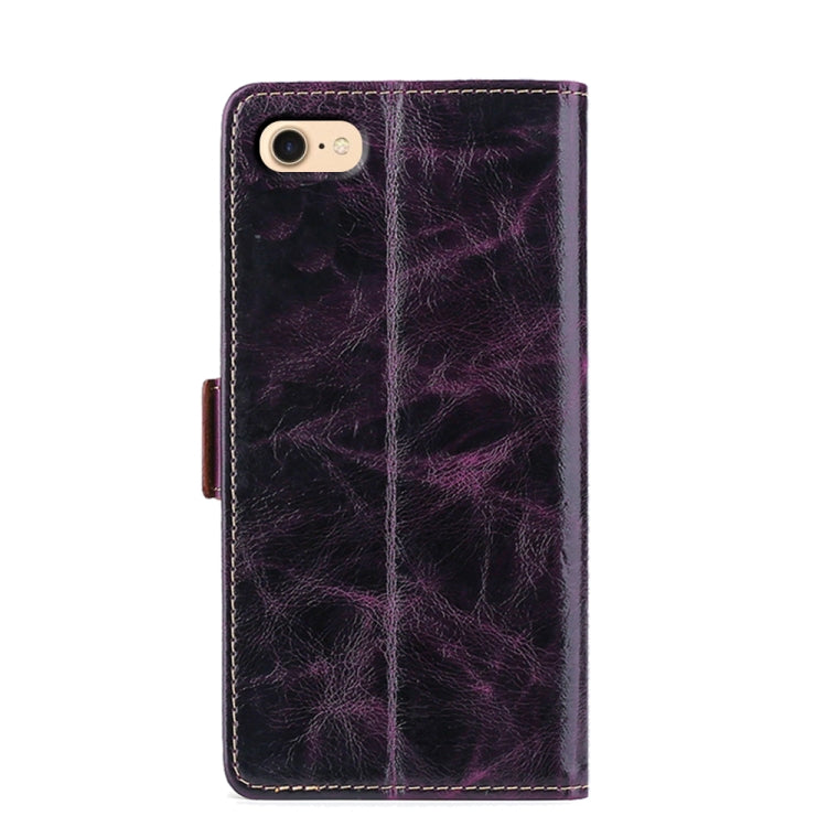 For iPhone SE 2022 / SE 2020 / 8 / 7 Knead Pattern Texture Side Buckle Horizontal Flip Leather Case with Holder & Card Slots