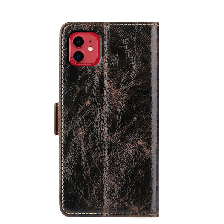 For iPhone 11 Pro Knead Pattern Texture Side Buckle Horizontal Flip Leather Case with Holder & Card Slots