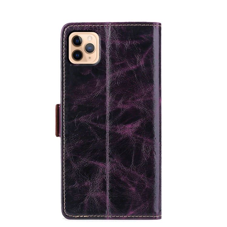 For iPhone 11 Pro Max Knead Pattern Texture Side Buckle Horizontal Flip Leather Case with Holder & Card Slots