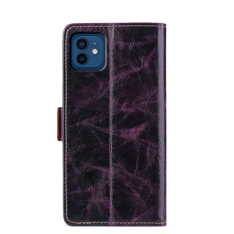 For iPhone 12 mini Knead Pattern Texture Side Buckle Horizontal Flip Leather Case with Holder & Card Slots