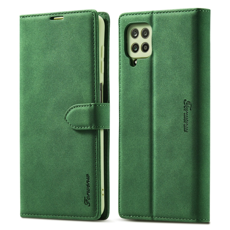 For Samsung Galaxy A12 Forwenw F1 Series Matte Strong Magnetism Horizontal Flip Leather Case with Holder & Card Slots & Wallet & Photo Frame