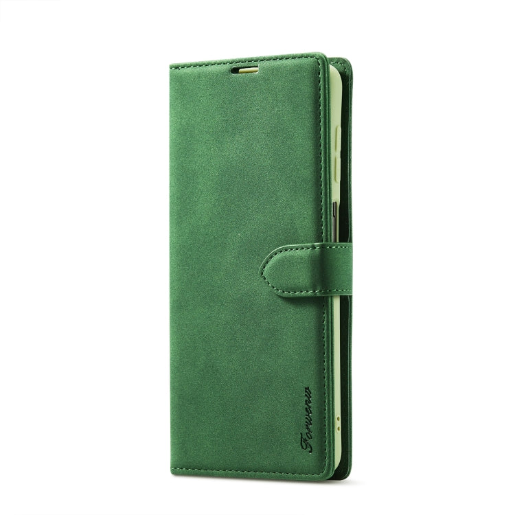For Samsung Galaxy A12 Forwenw F1 Series Matte Strong Magnetism Horizontal Flip Leather Case with Holder & Card Slots & Wallet & Photo Frame