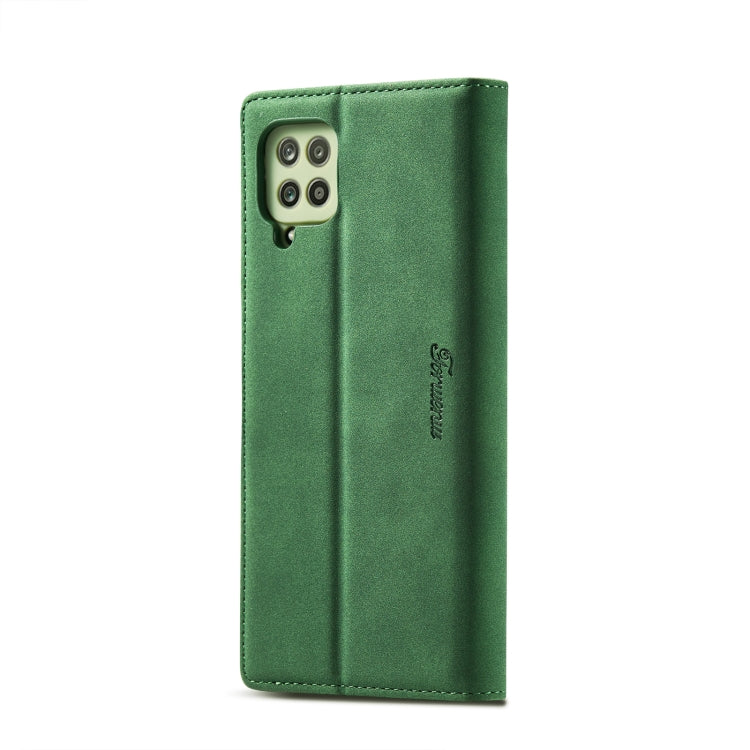 For Samsung Galaxy A12 Forwenw F1 Series Matte Strong Magnetism Horizontal Flip Leather Case with Holder & Card Slots & Wallet & Photo Frame