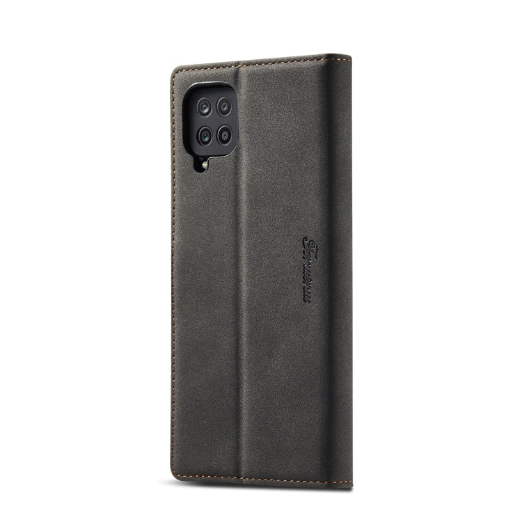 For Samsung Galaxy A12 Forwenw F1 Series Matte Strong Magnetism Horizontal Flip Leather Case with Holder & Card Slots & Wallet & Photo Frame