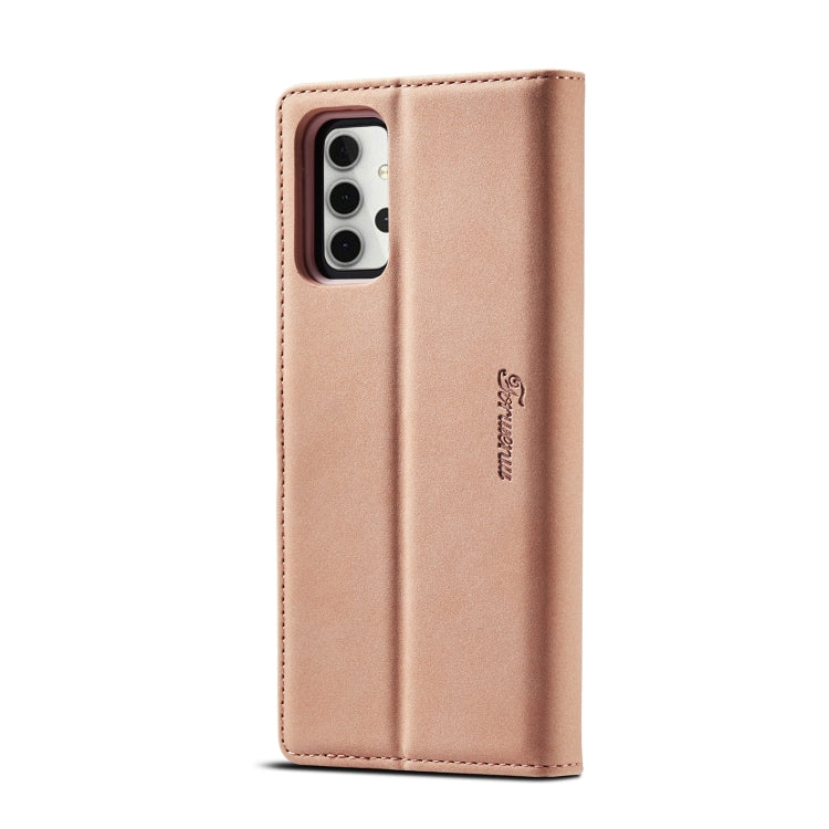 For Samsung Galaxy A32 5G Forwenw F1 Series Matte Strong Magnetism Horizontal Flip Leather Case with Holder & Card Slots & Wallet & Photo Frame