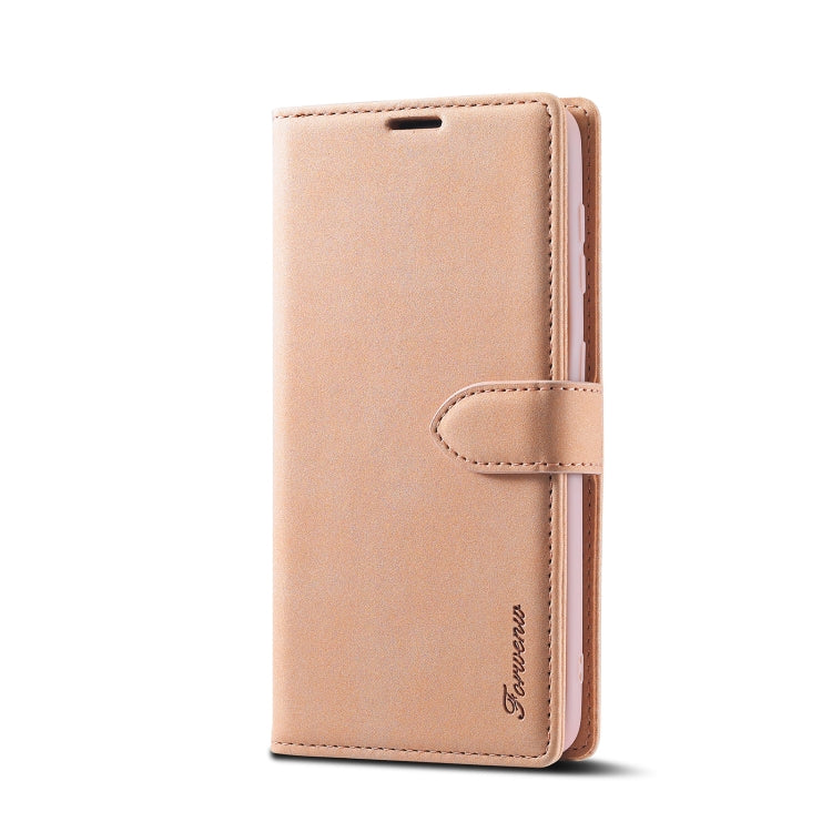For Samsung Galaxy S21+ 5G Forwenw F1 Series Matte Strong Magnetism Horizontal Flip Leather Case with Holder & Card Slots & Wallet & Photo Frame