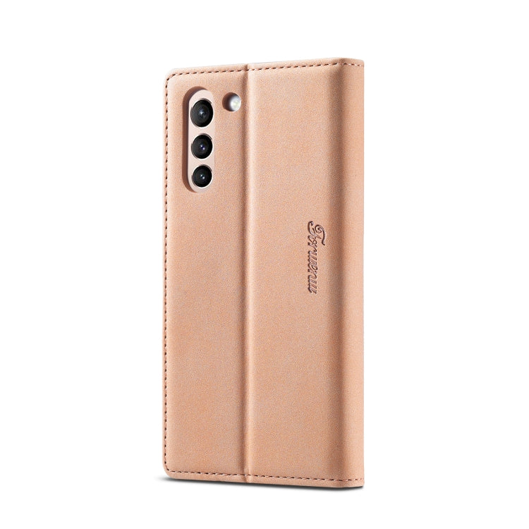 For Samsung Galaxy S21+ 5G Forwenw F1 Series Matte Strong Magnetism Horizontal Flip Leather Case with Holder & Card Slots & Wallet & Photo Frame