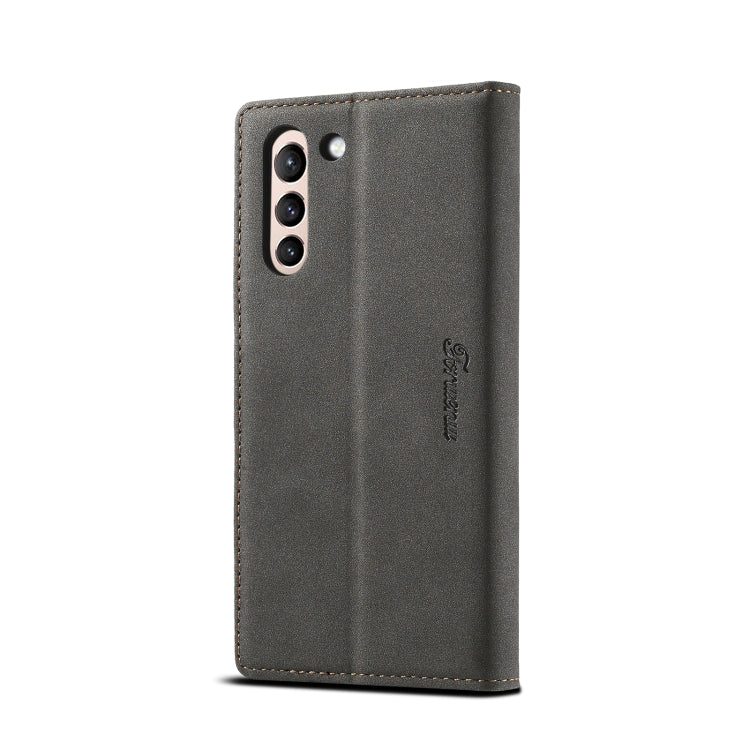 For Samsung Galaxy S21+ 5G Forwenw F1 Series Matte Strong Magnetism Horizontal Flip Leather Case with Holder & Card Slots & Wallet & Photo Frame