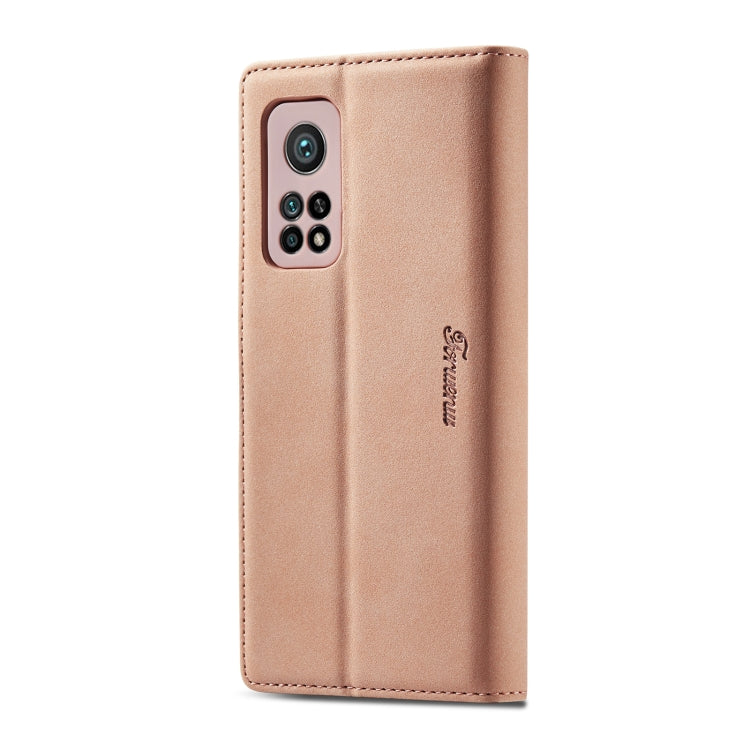For Xiaomi Mi 10T Pro Forwenw F1 Series Matte Strong Magnetism Horizontal Flip Leather Case with Holder & Card Slots & Wallet & Photo Frame