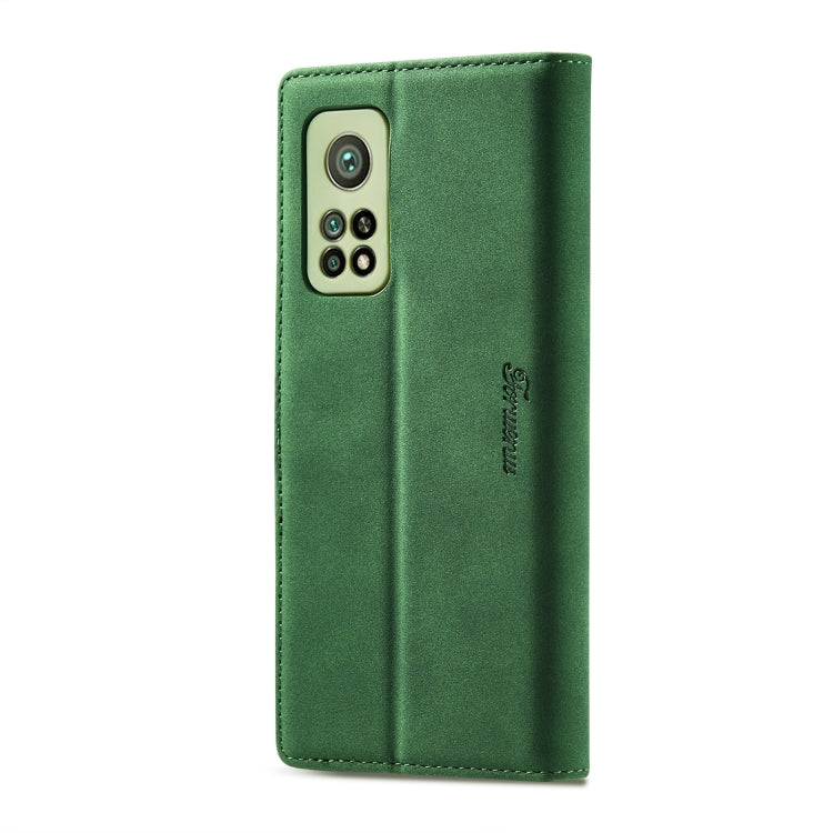 For Xiaomi Mi 10T Pro Forwenw F1 Series Matte Strong Magnetism Horizontal Flip Leather Case with Holder & Card Slots & Wallet & Photo Frame