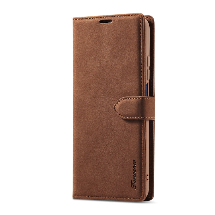 For Xiaomi Mi 10T Pro Forwenw F1 Series Matte Strong Magnetism Horizontal Flip Leather Case with Holder & Card Slots & Wallet & Photo Frame