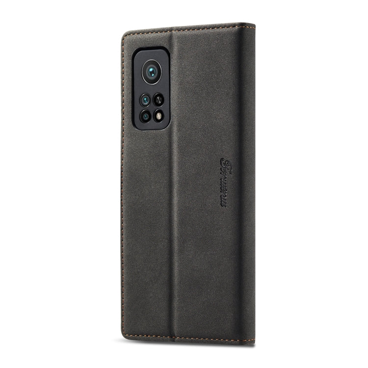 For Xiaomi Mi 10T Pro Forwenw F1 Series Matte Strong Magnetism Horizontal Flip Leather Case with Holder & Card Slots & Wallet & Photo Frame