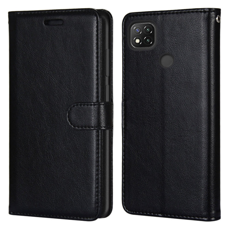 For Xiaomi Redmi 9C Pure Color Horizontal Flip PU Leather Case with Holder & Card Slots & Wallet & Photo Frame