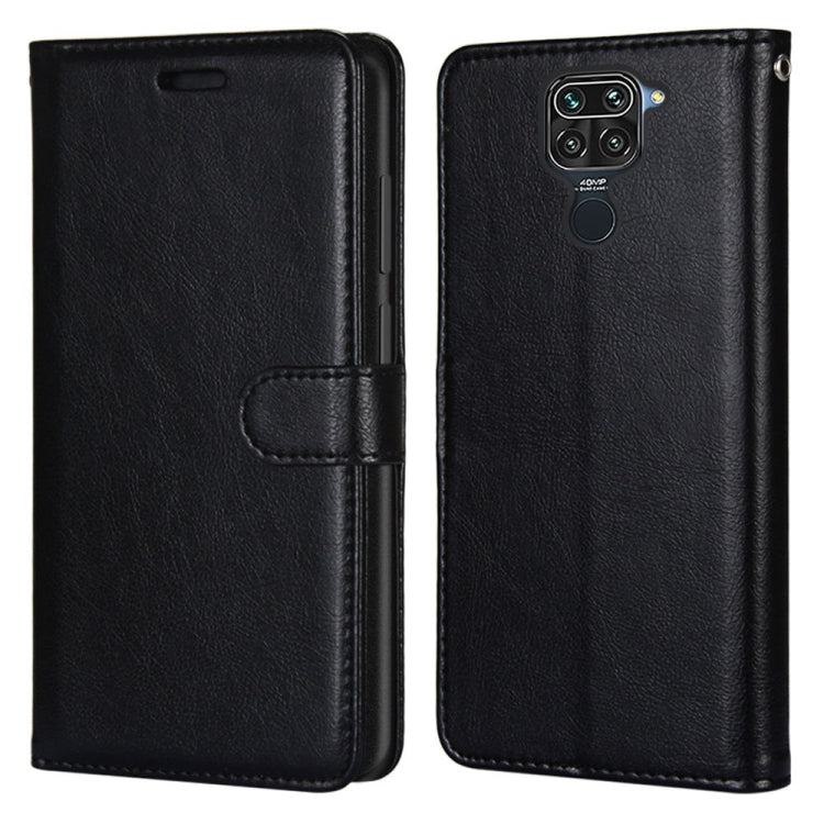 For Xiaomi Redmi 10X 4G / Redmi Note 9 Pure Color Horizontal Flip PU Leather Case with Holder & Card Slots & Wallet & Photo Frame